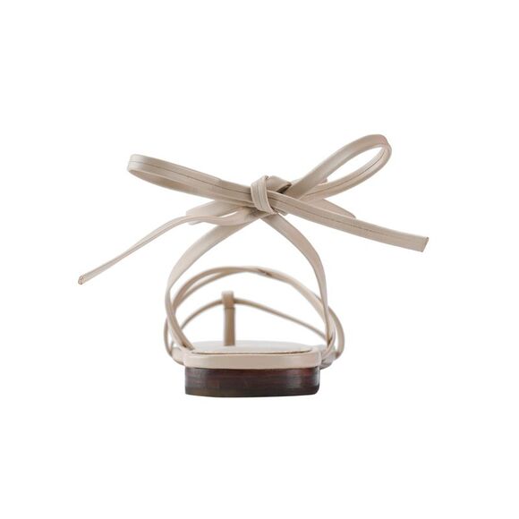 NWT MARC FISHER Womens Beige Strappy Latent Square Toe Thong Sandals Shoes 6.5 M - Picture 2 of 5